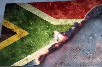 POLITICS: South African president labels party’s burning flag campaign Ad as treason