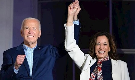 Biden supports Kamala Harris for the 2024 presidential election